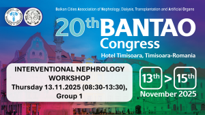 INTERVENTIONAL NEPHROLOGY WORKSHOP Thursday 13.11.2025 (08:30-13:30), Group 1
