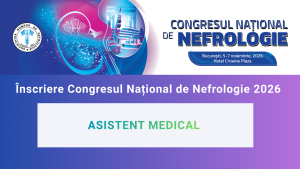 Taxă de participare Congresul Național de Nefrologie, 5-7 noiembrie 2026 - Asistenți medicali